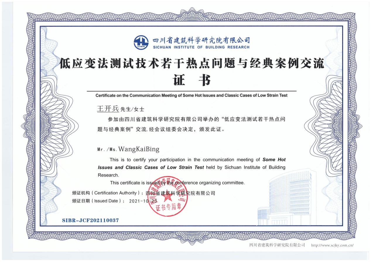 应邀参加低应变法测试若干热点问题与经典案例交流会插图 应邀参加低应变法测试若干热点问题与经典案例交流会插图
